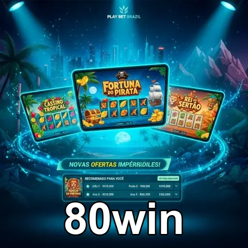 Ilustração de Explore os slots e serviços VIP no 80win