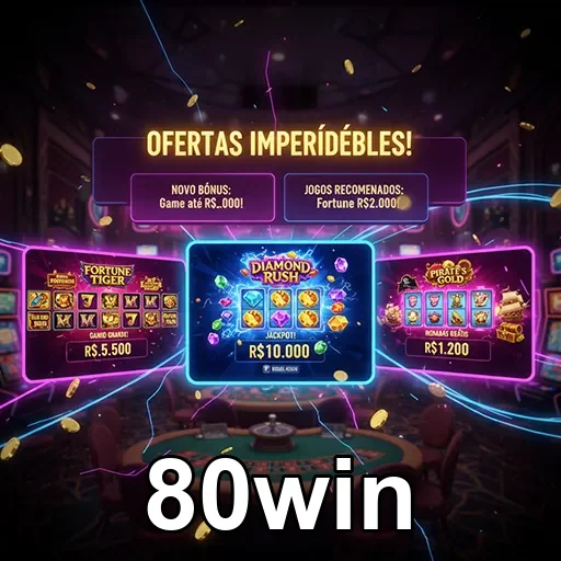 Ilustração de Explore os Melhores Slots e Jogos ao Vivo no 80win
