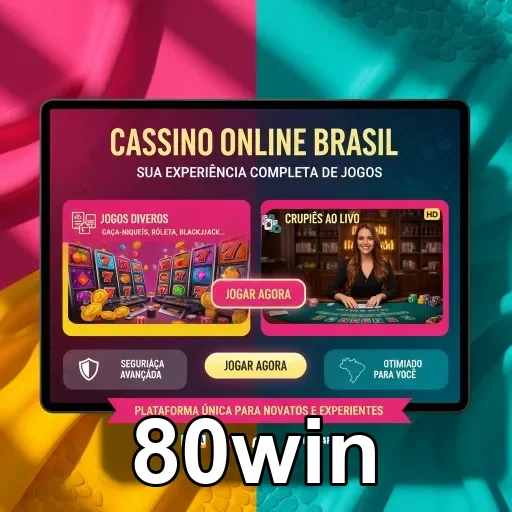 Ilustração de Acesse o cassino online 80win com login rápido e seguro